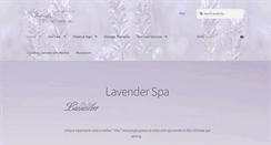 Desktop Screenshot of lavenderthespa.com