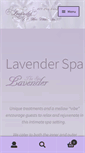 Mobile Screenshot of lavenderthespa.com